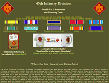 Tablet Screenshot of 45thdivision.org